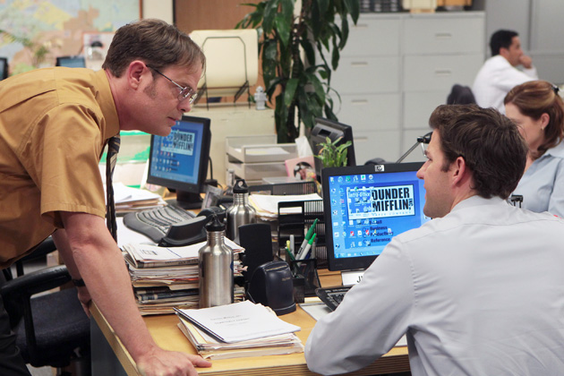  Asset Tag - Property of Dunder Mifflin Paper Products Supply  Company : Office Products