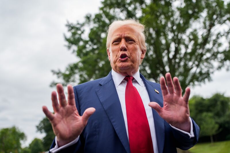 President Trump Departs White House For New Jersey