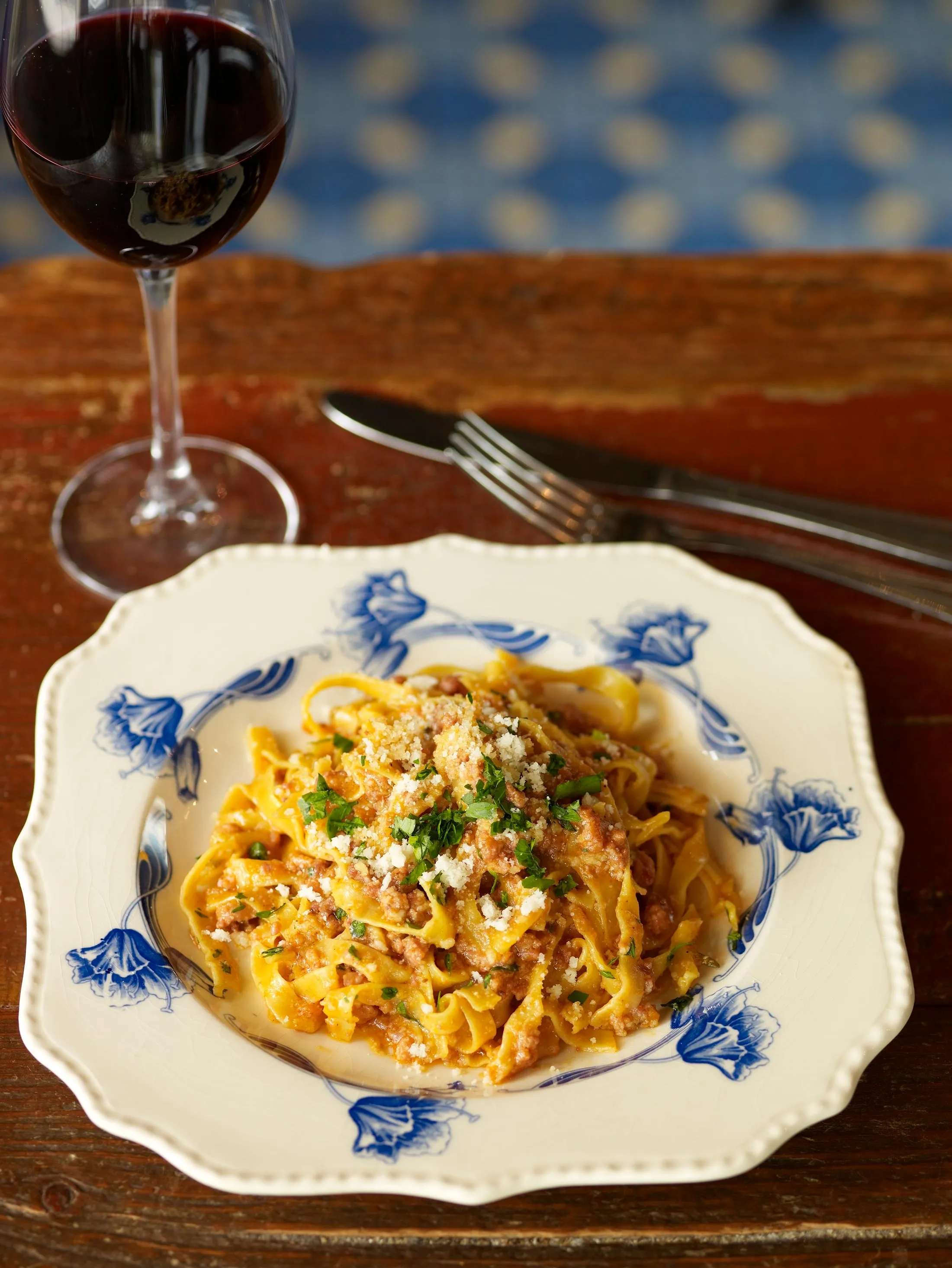The tagliatelle al ragu at Al Di Là, my favorite restaurant in Brooklyn.