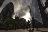 City of London Commuters Ahead Of U.K. Employment Figures