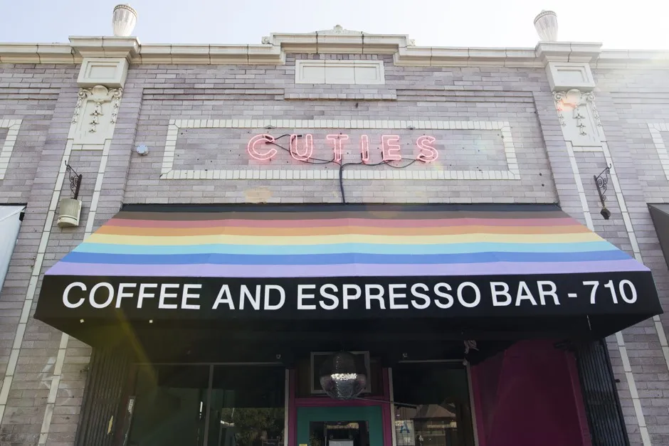 Cuties cafe in Los Angeles, where the author, Carmen Rios, found a home that gave her the strength to leave it.