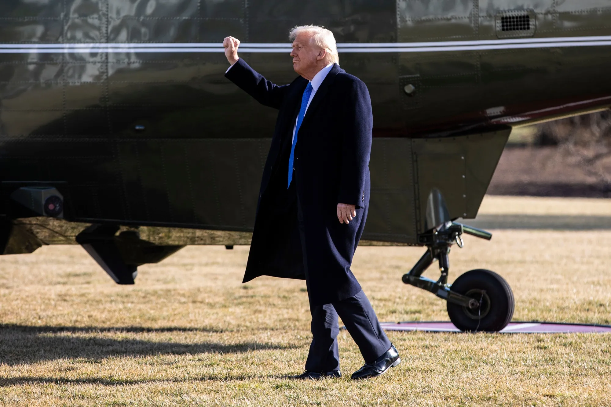 President Trump Departs White House For Florida