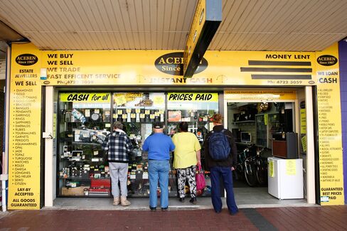 A pawnbroker in Penrith.