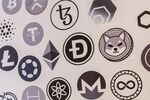 Cryptocurrency logos. Photographer: Paul Yeung