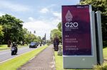 Banners for the G20 Bali Summit installed at Nusa Dua, in Bali, Indonesia, on Thursday, Nov. 10, 2022.