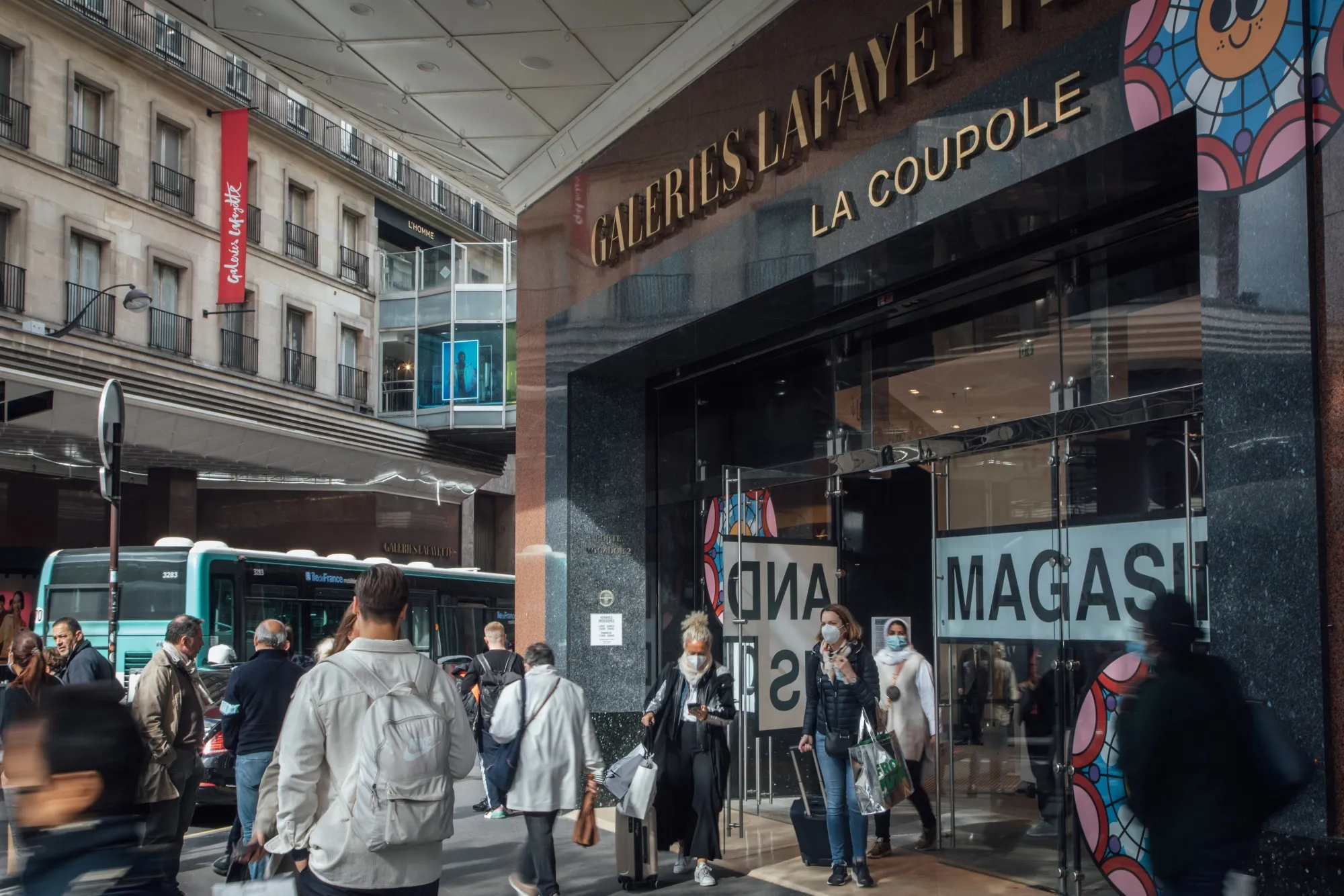 Shopping in Central Paris as Inflation Surges in Advanced Economies