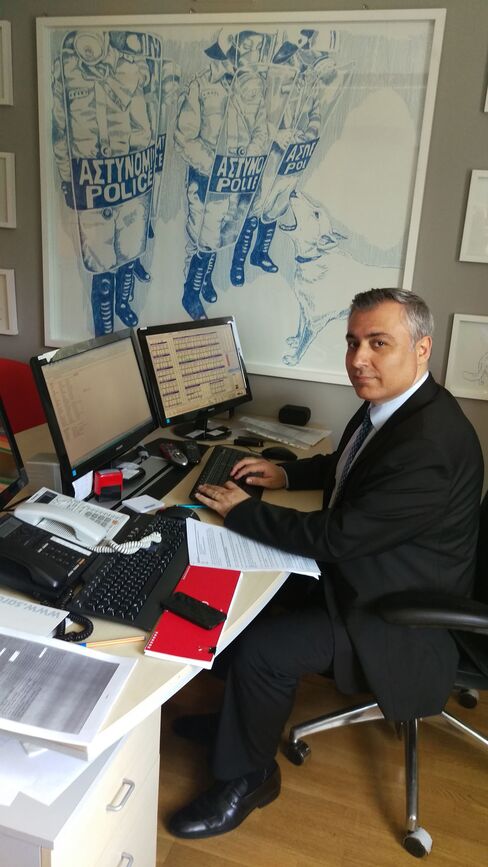 Fund manager Haydar Acun in his Istanbul office. Photographer: Taylan Bilgic/Bloomberg