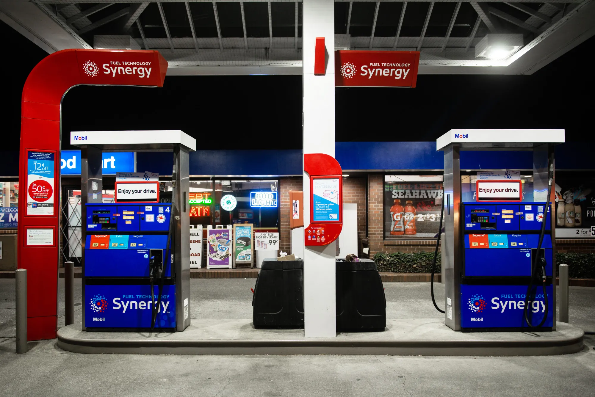 An Exxon Mobil Corp. gas station.