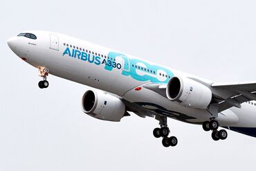 An Airbus A330neo passenger jet.