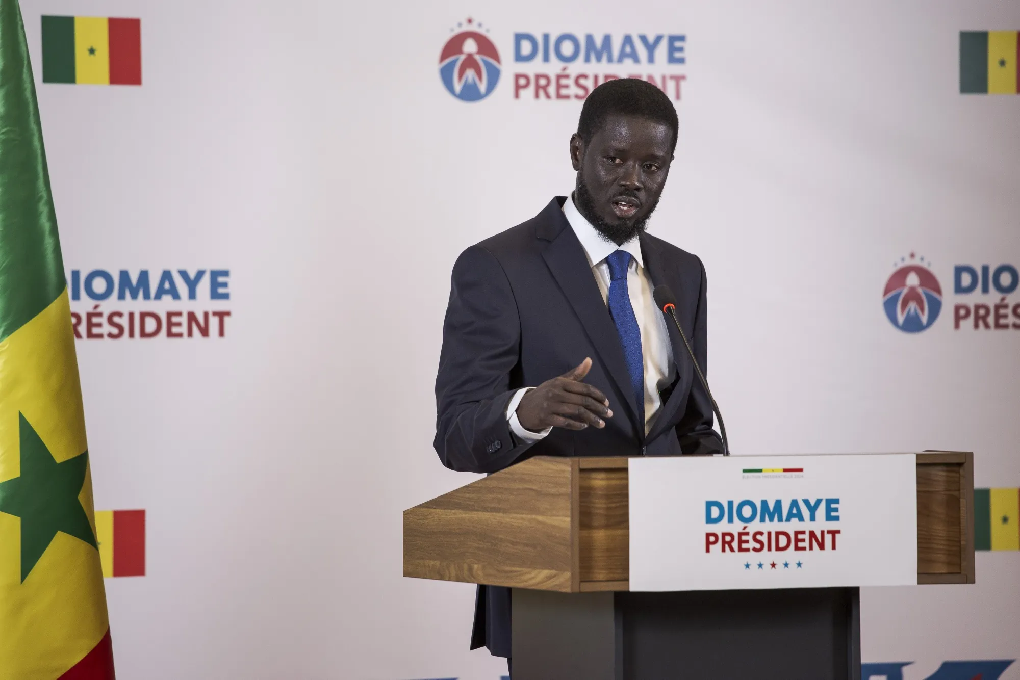 Bassirou Diomaye Faye in Dakar on March 25.