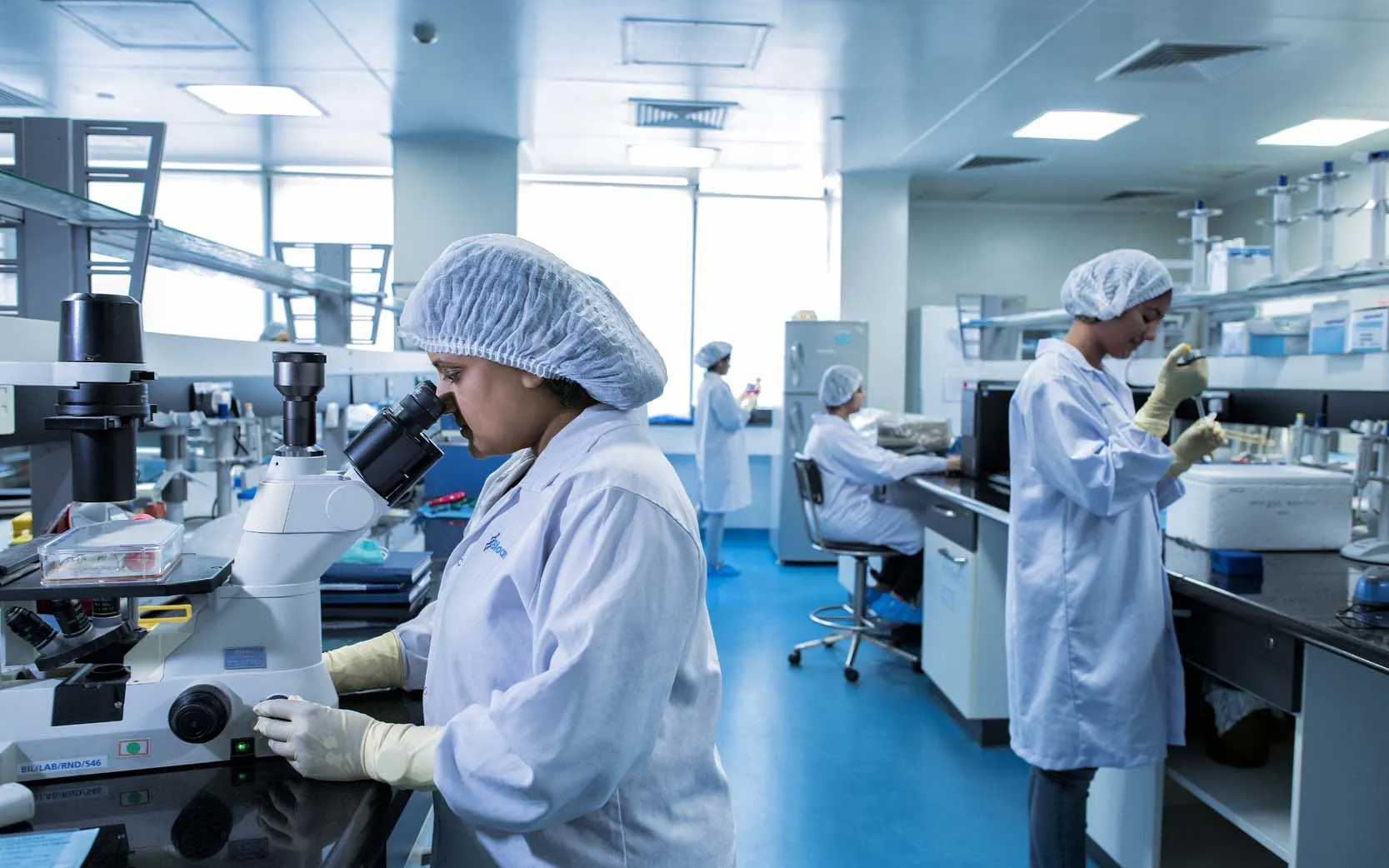 Scientists at Biocon Park.