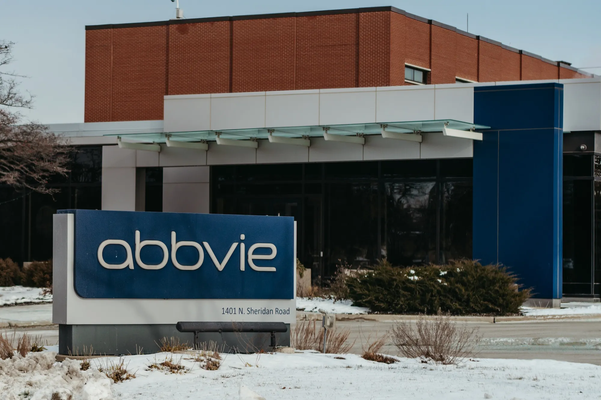 An AbbVie building in Waukegan, Illinois.