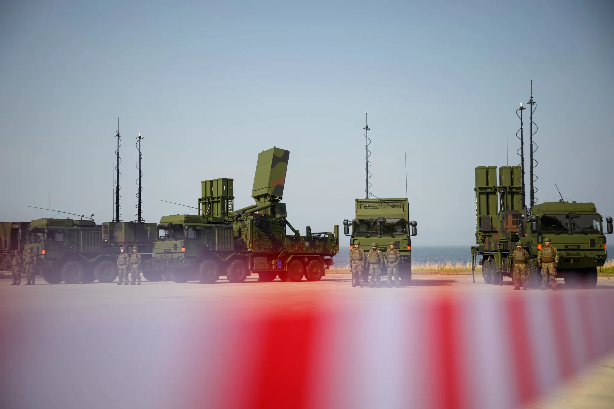 Sistemas de defensa IRIS-T SLM en Panker, Alemania.