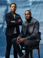 (From left) Maverick Carter and LeBron James.