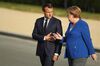 フランスのマクロン大統領とドイツのメルケル首相