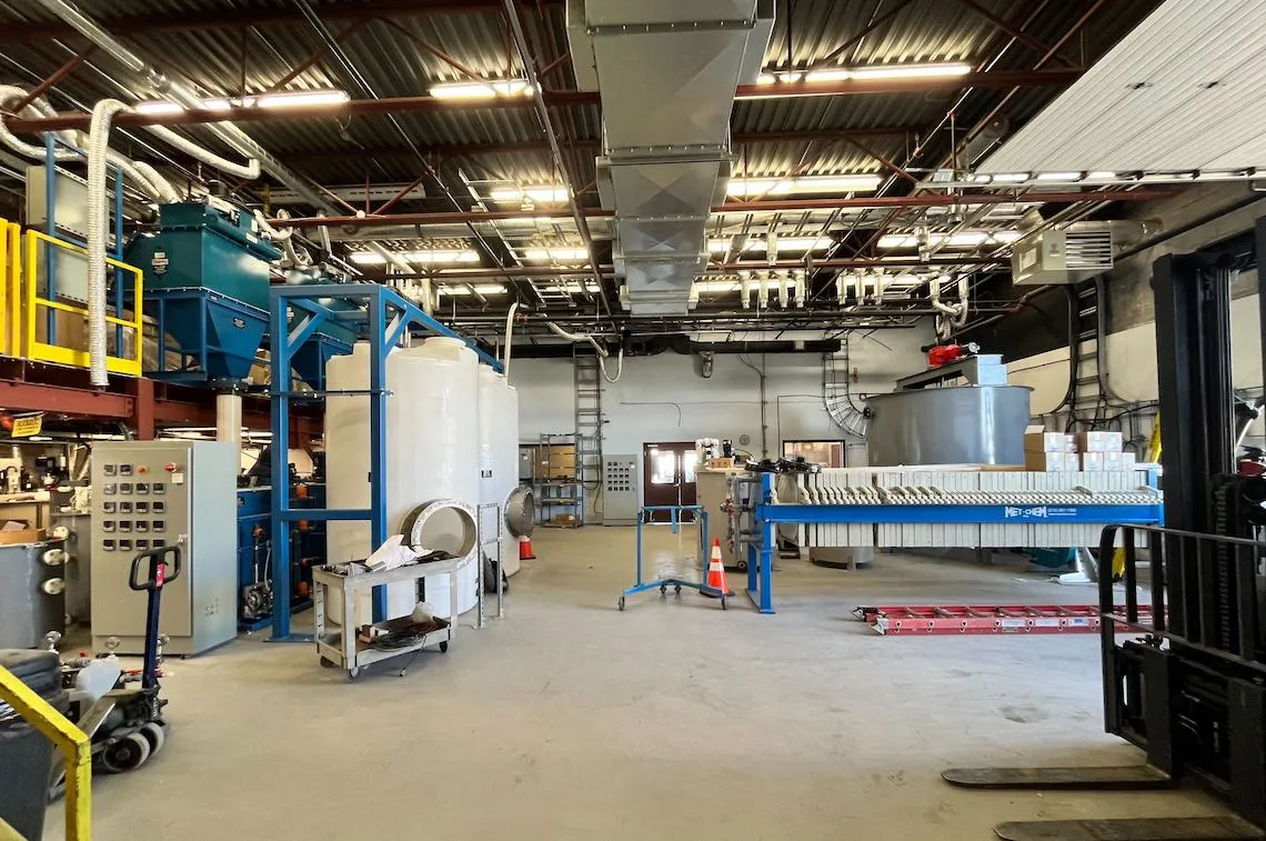 The&nbsp;Cyclic Materials&nbsp;Hub100 plant in Kingston, Ontario.&nbsp;