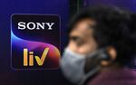 A banner with a Sony liv logo in Mumbai, India.