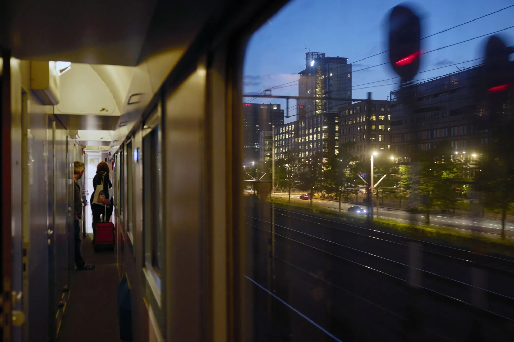 The debut journey of the Good Night Train from Brussels to Berlin, departing&nbsp;Amsterdam on the evening of May 26.