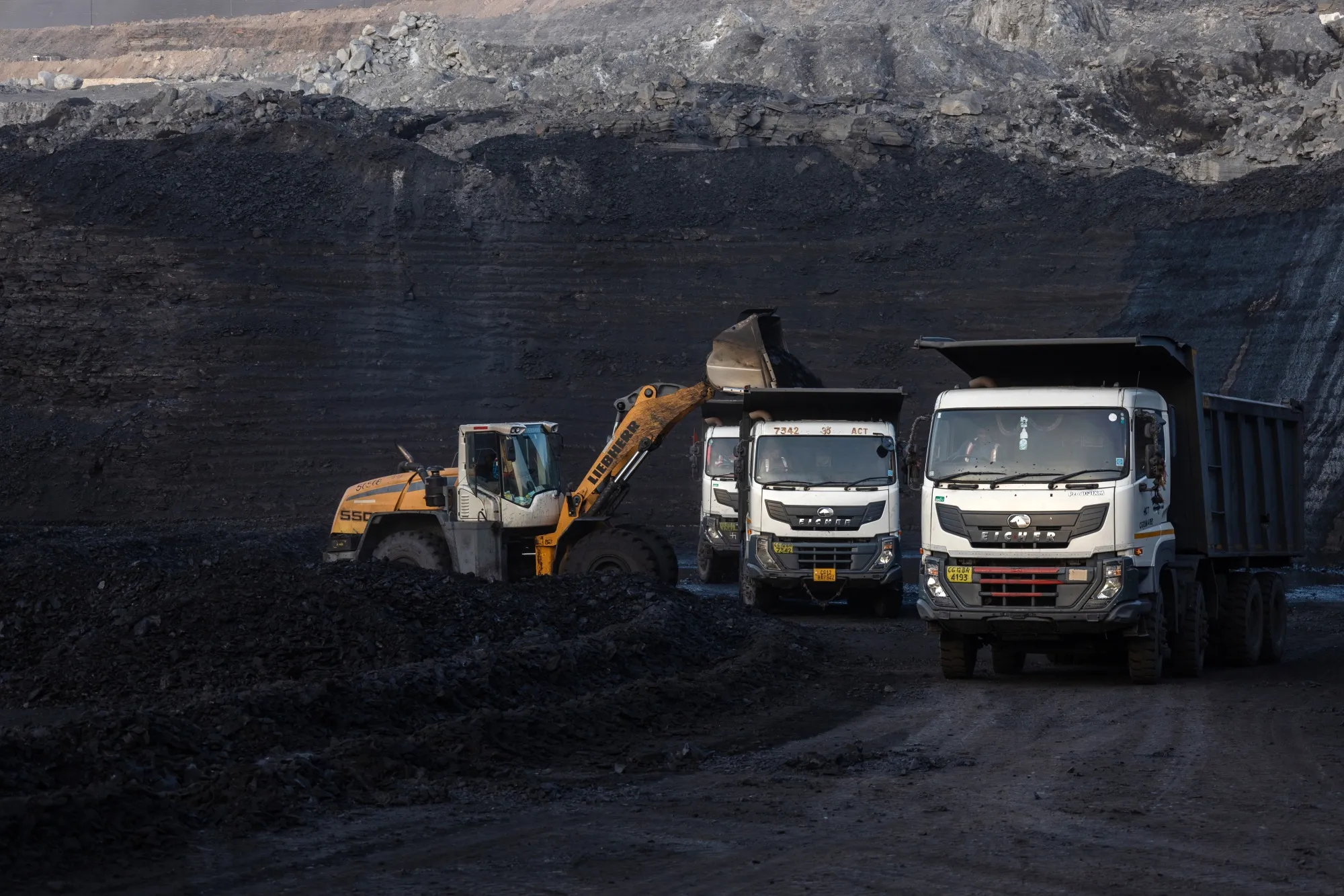 A coal mine in Gevra, Chhattisgarh, India.