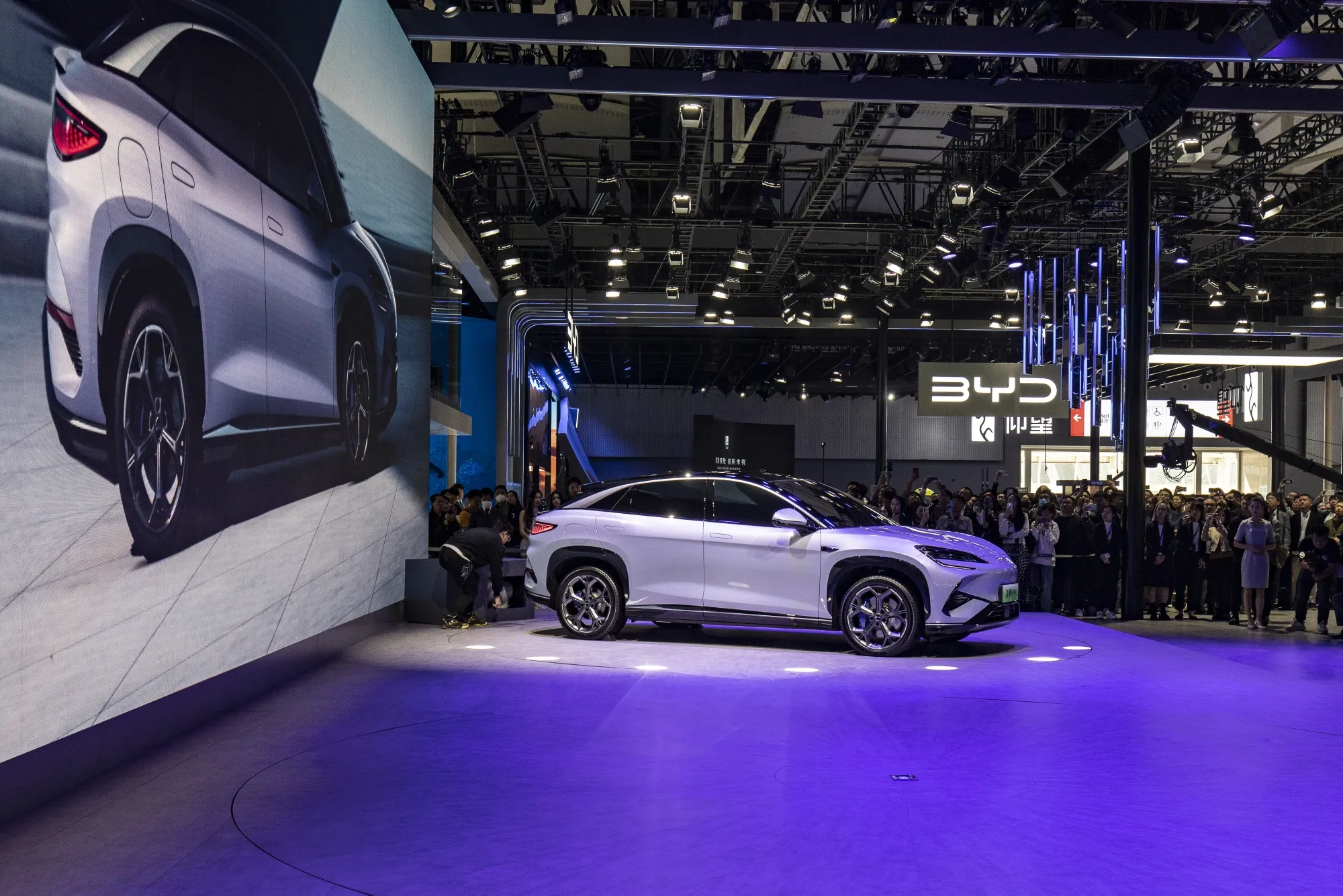 A BYD Co. Sea Lion SUV on display at the Guangzhou Auto Show in Guangzhou in Nov.ember.