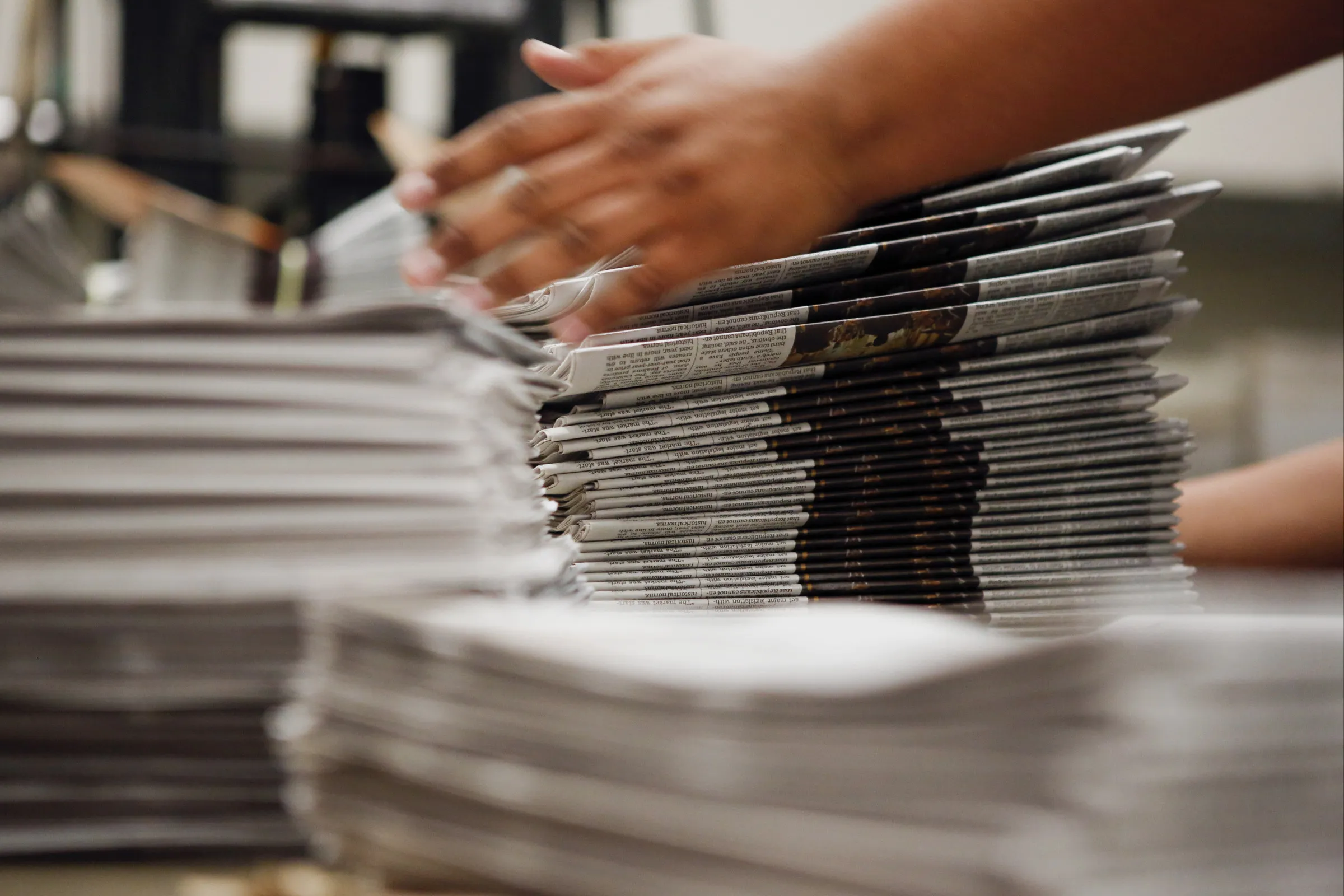 Printing Of The Los Angeles Times As Government Shutdown Ends