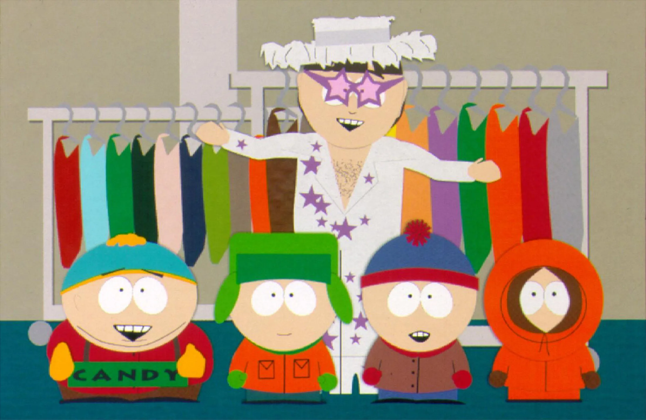 Characters from the cartoon TV show, South Park.