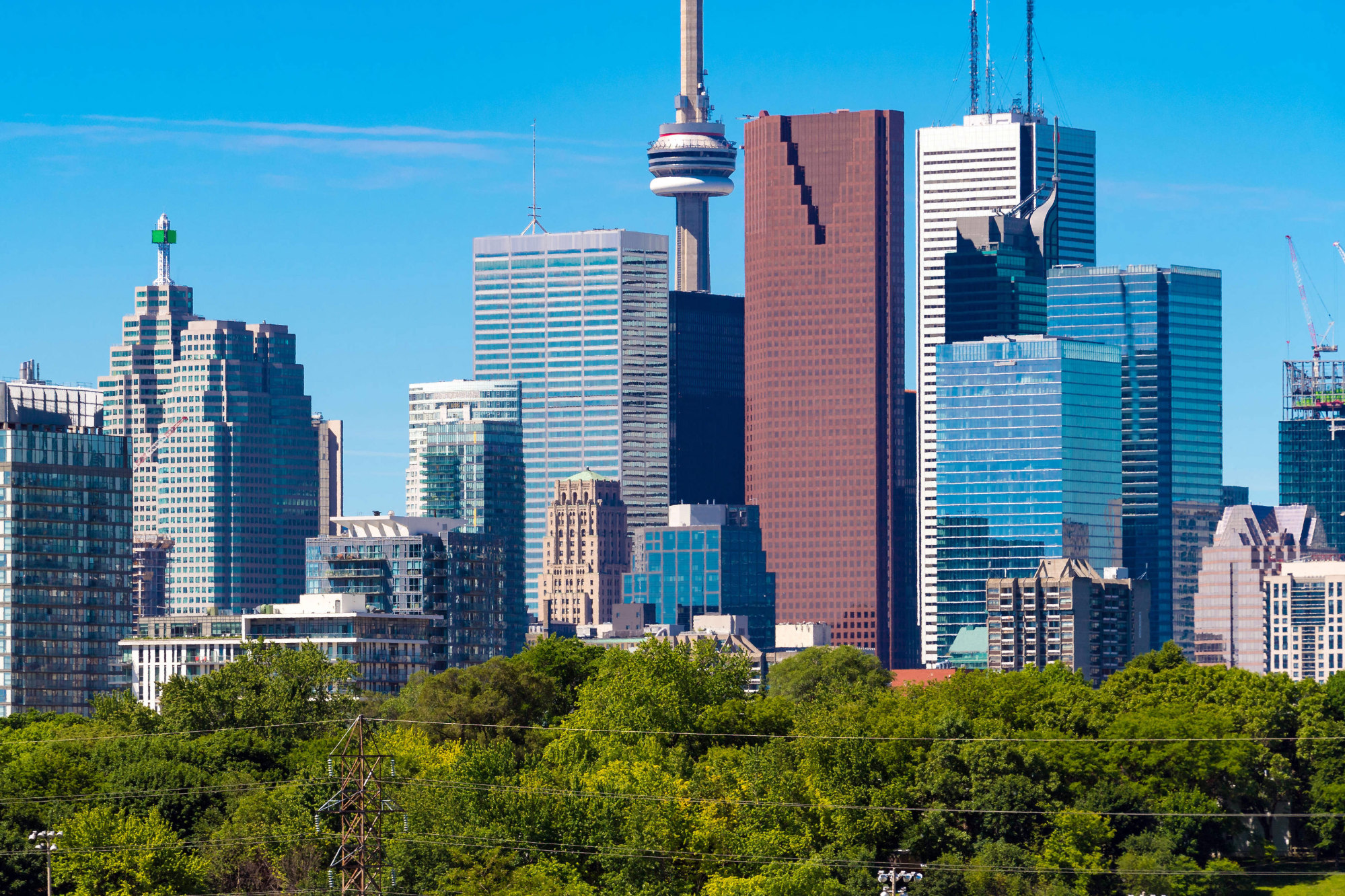 Toronto skyline from Broadview Avenue.