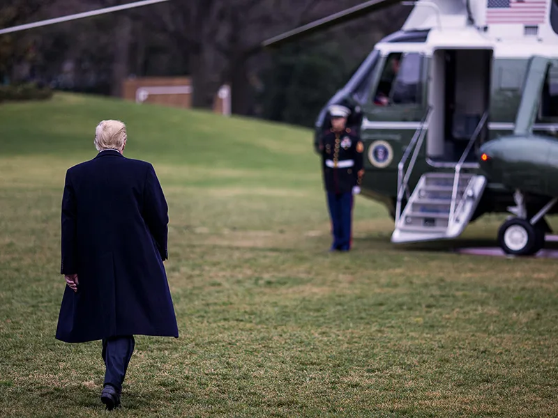 Turning his back.&nbsp;