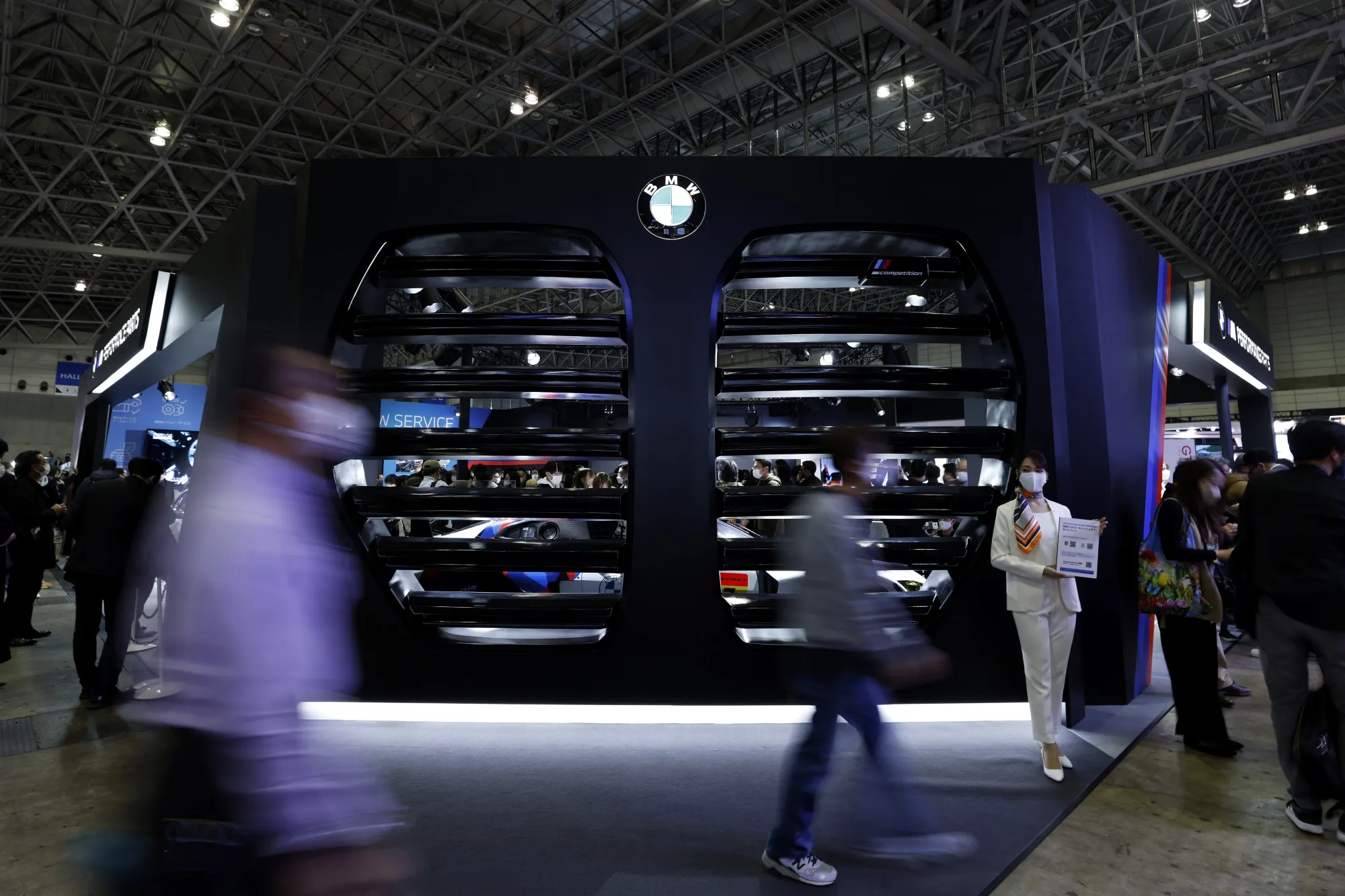 The BMW Corp. booth at the Tokyo Auto Salon in Chiba.
