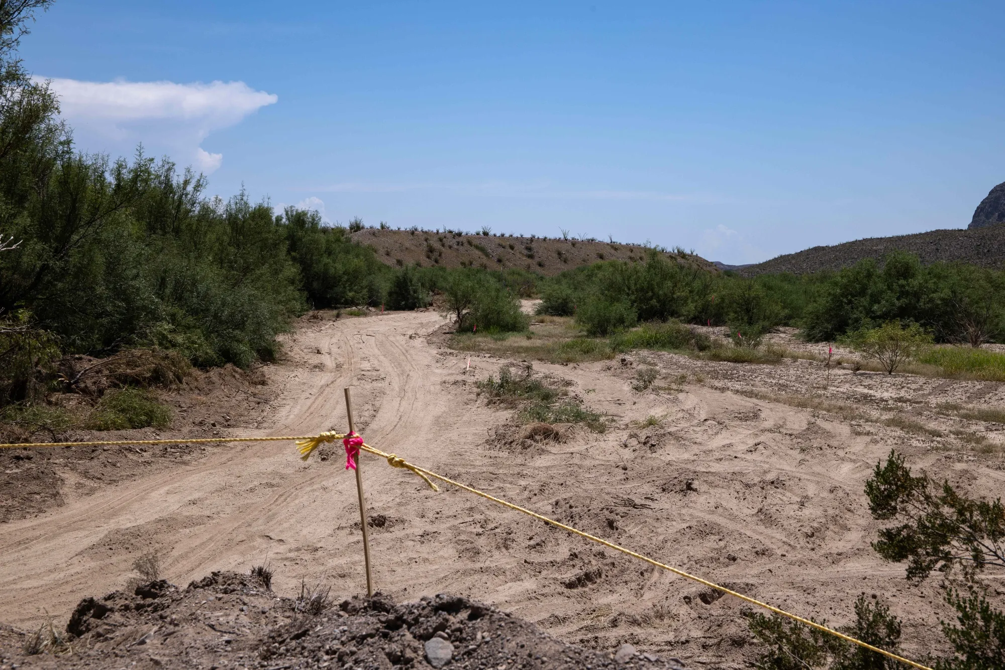 Trump administration pauses border security project in Big Bend National Park after bulldozers begin clearing land amid criticism.