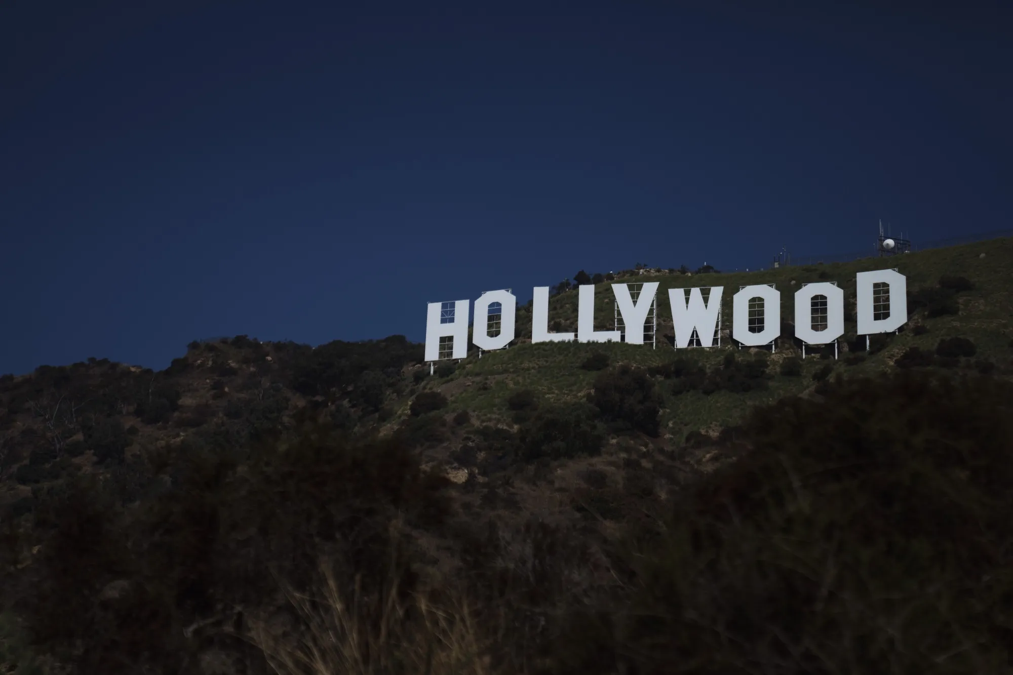 The Hollywood Sign in Los Angeles.