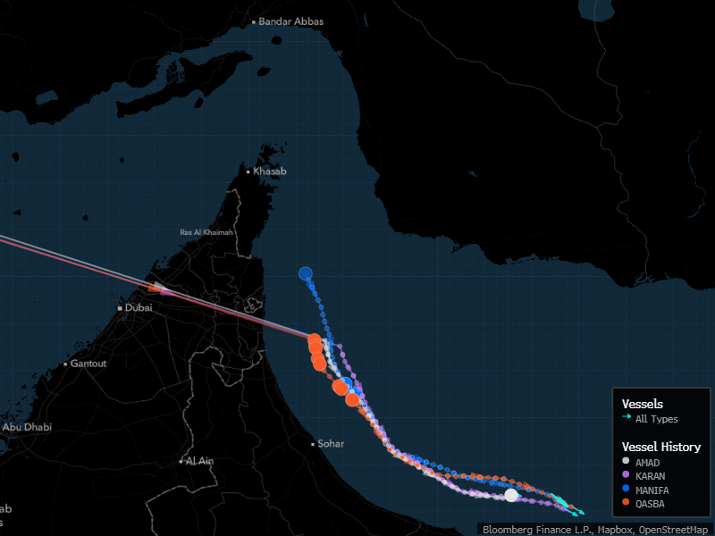 Saudi ships emerge outside Hormuz.