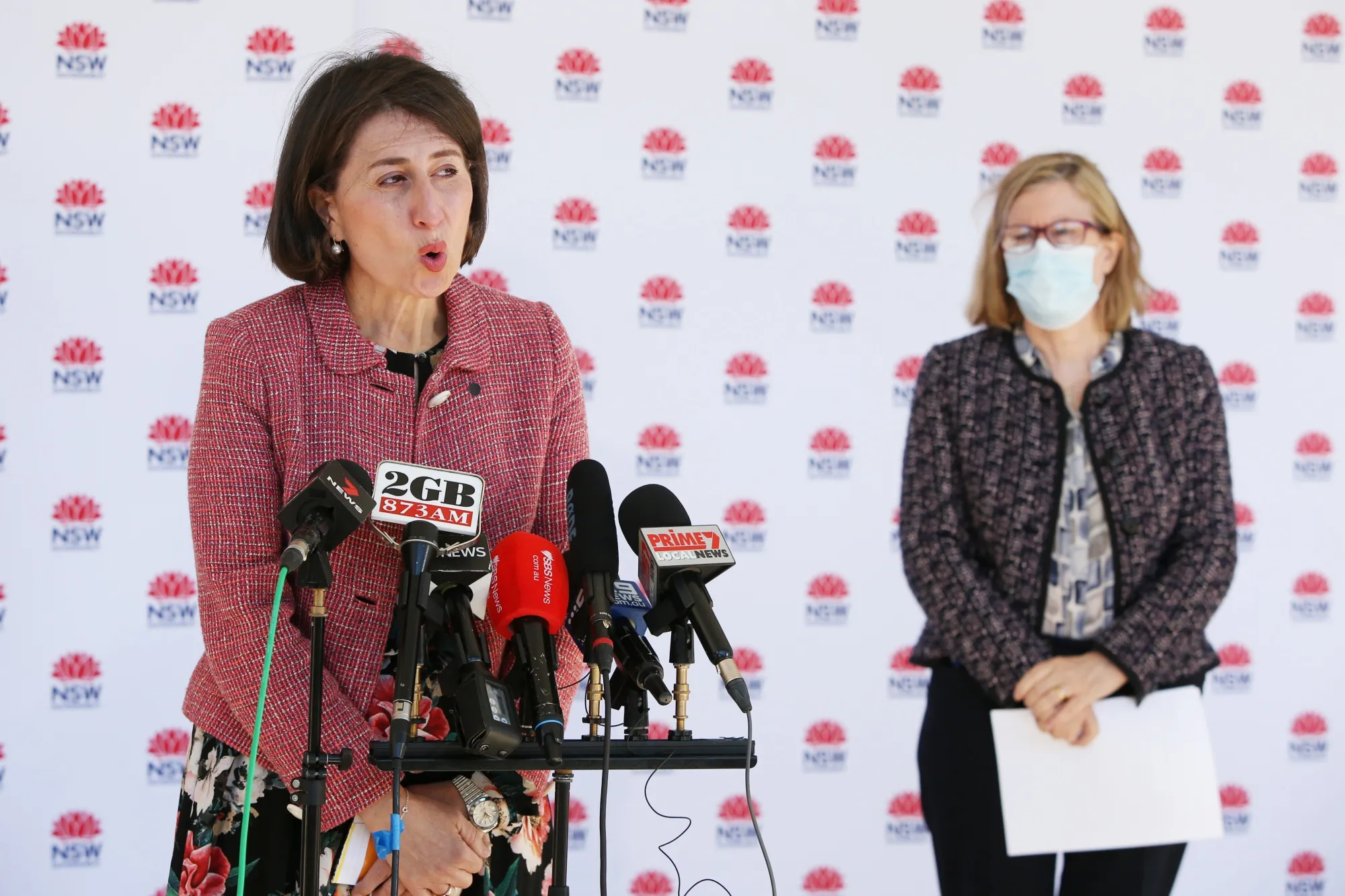 Gladys Berejiklian speaks during a briefing in Sydney on June 25.