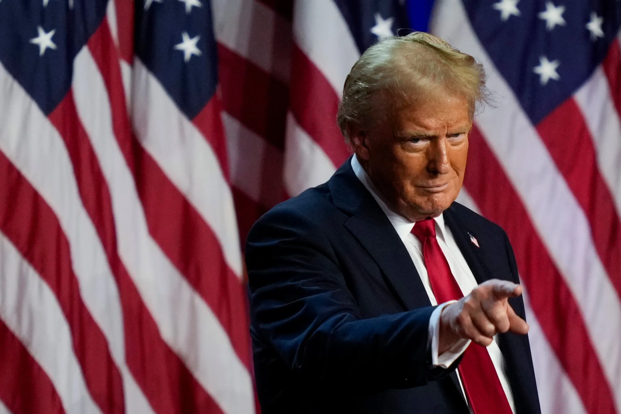 Donald Trump in West Palm Beach, Florida, on Nov. 6.