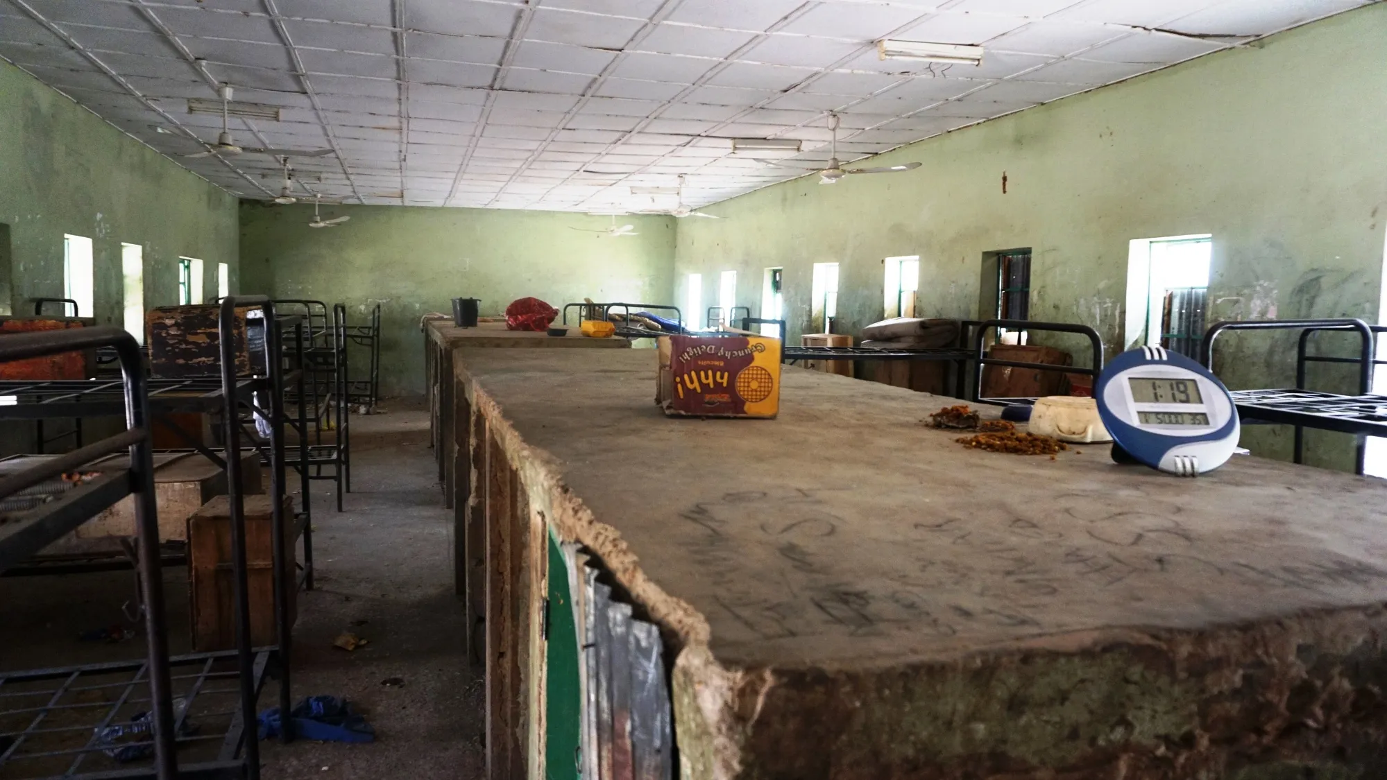The Government Girls Technical College in&nbsp;Dapchi, Nigeria after the abductions.
