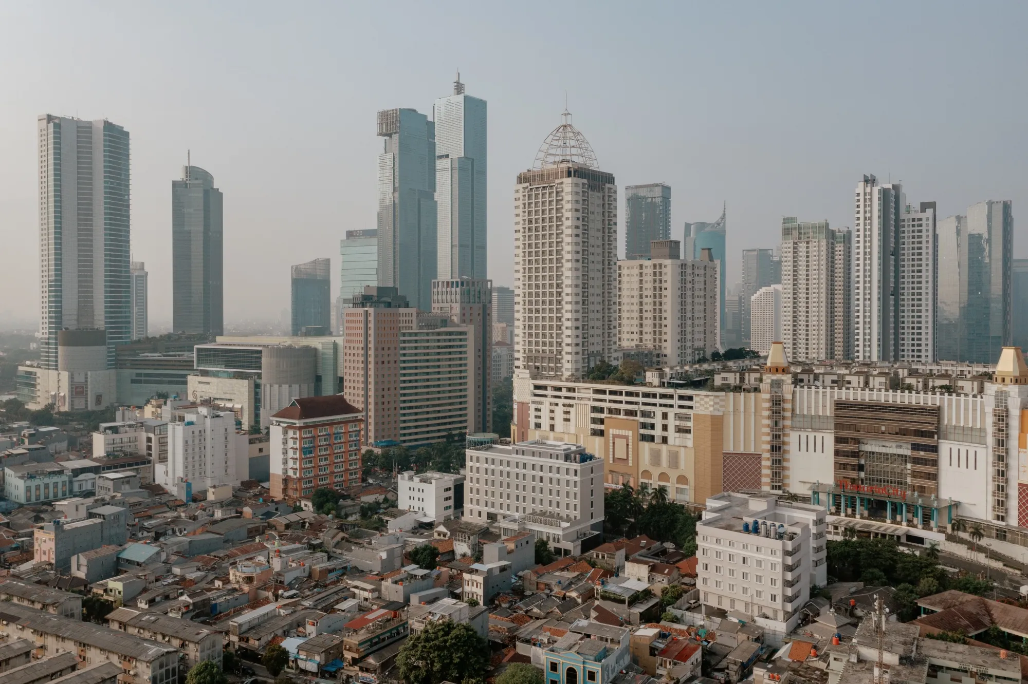 Buildings in&nbsp;Jakarta, Indonesia.