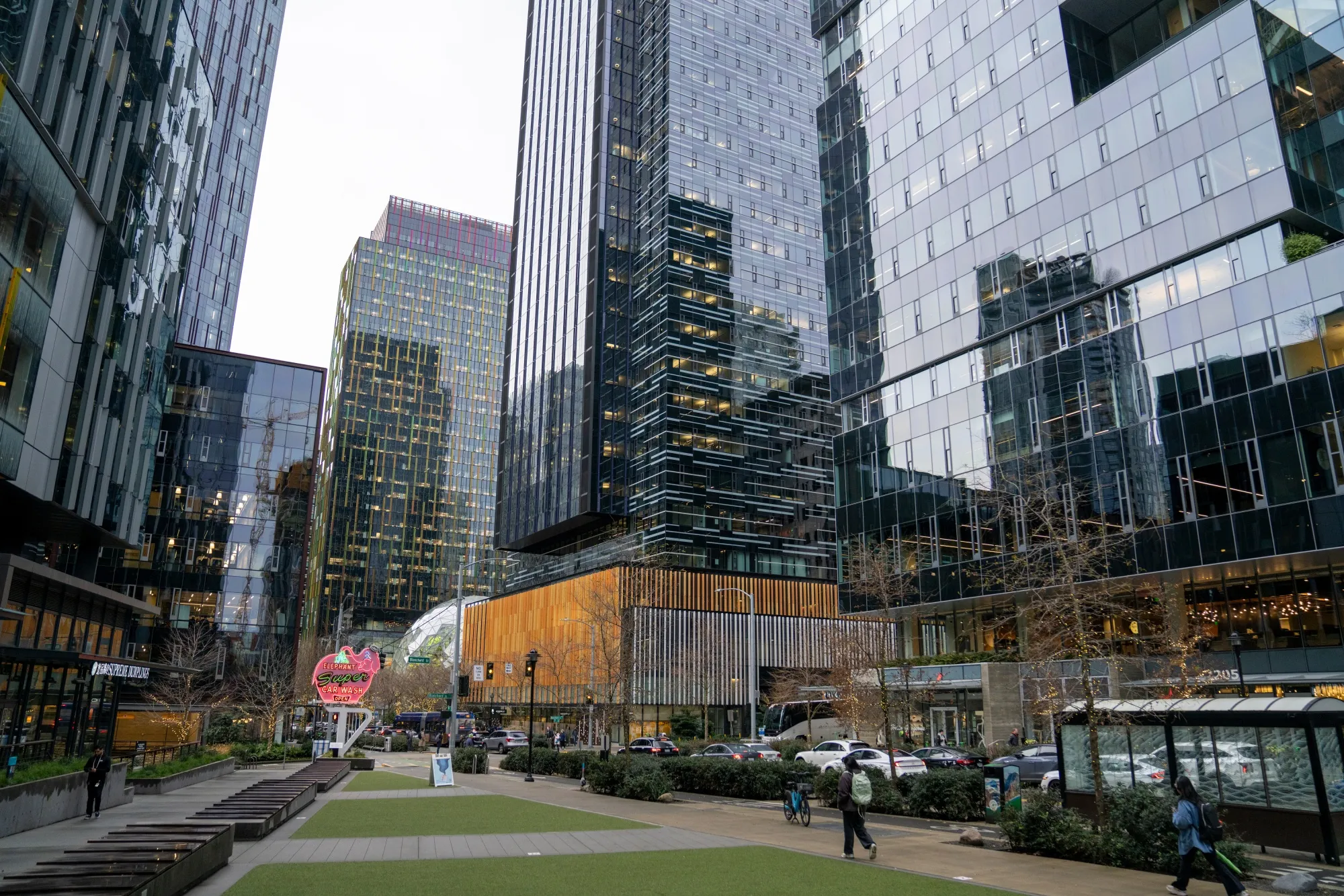 The Amazon headquarters in the South Lake Union neighborhood of Seattle on Jan. 28.