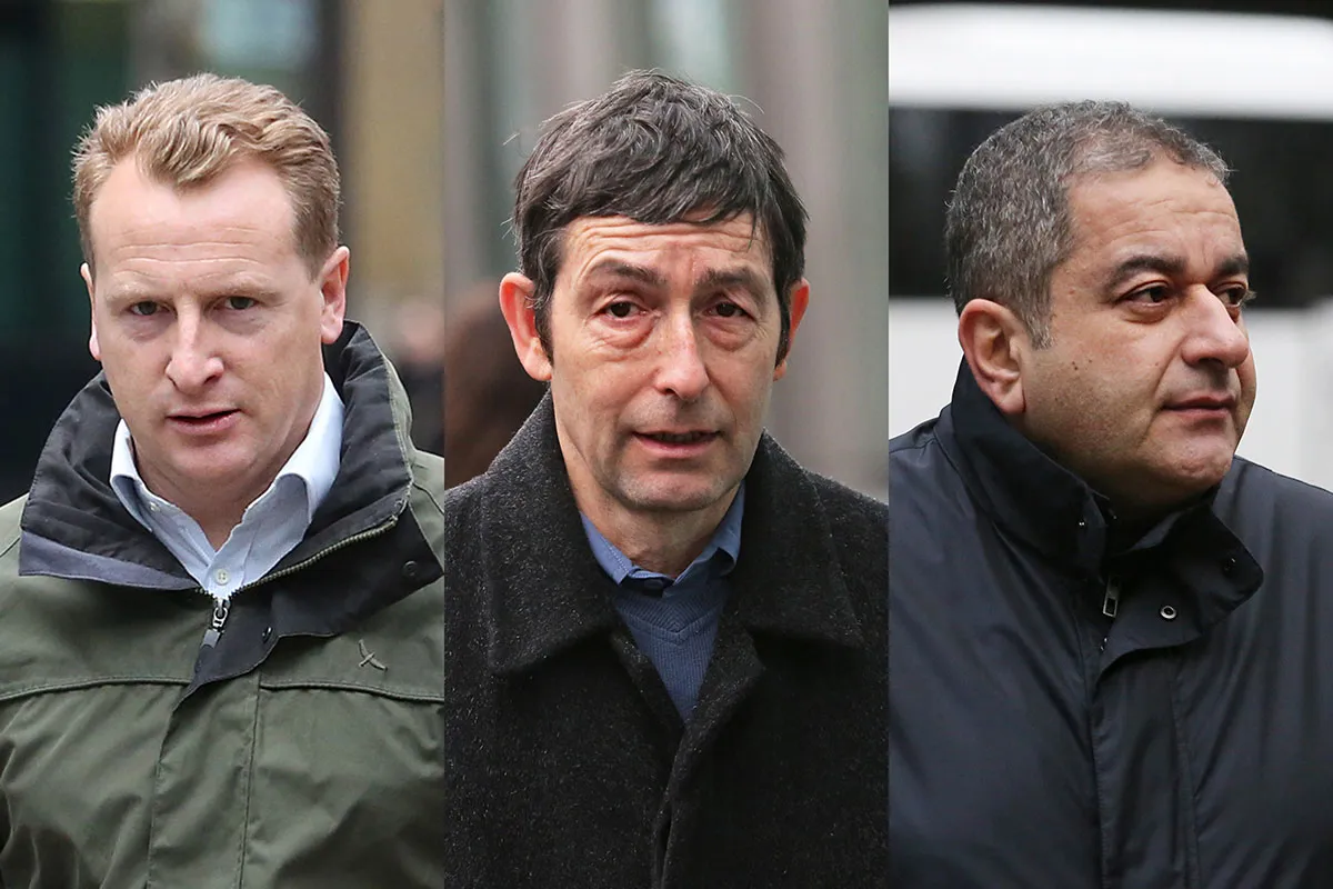 From left: Martyn Dodgson, Andrew Hind and Iraj Parvizi.
