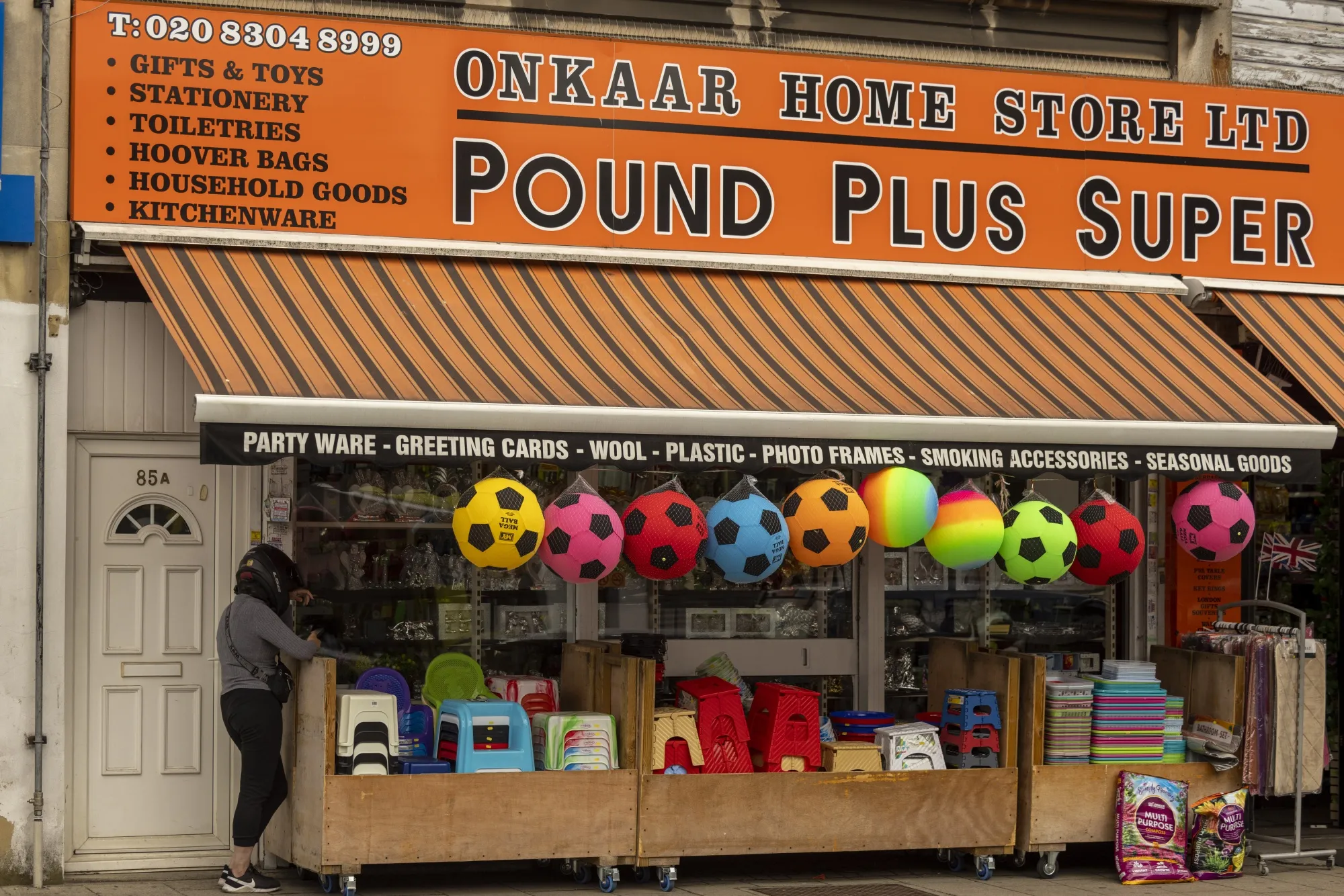 A pound store in Welling, Greater London.
