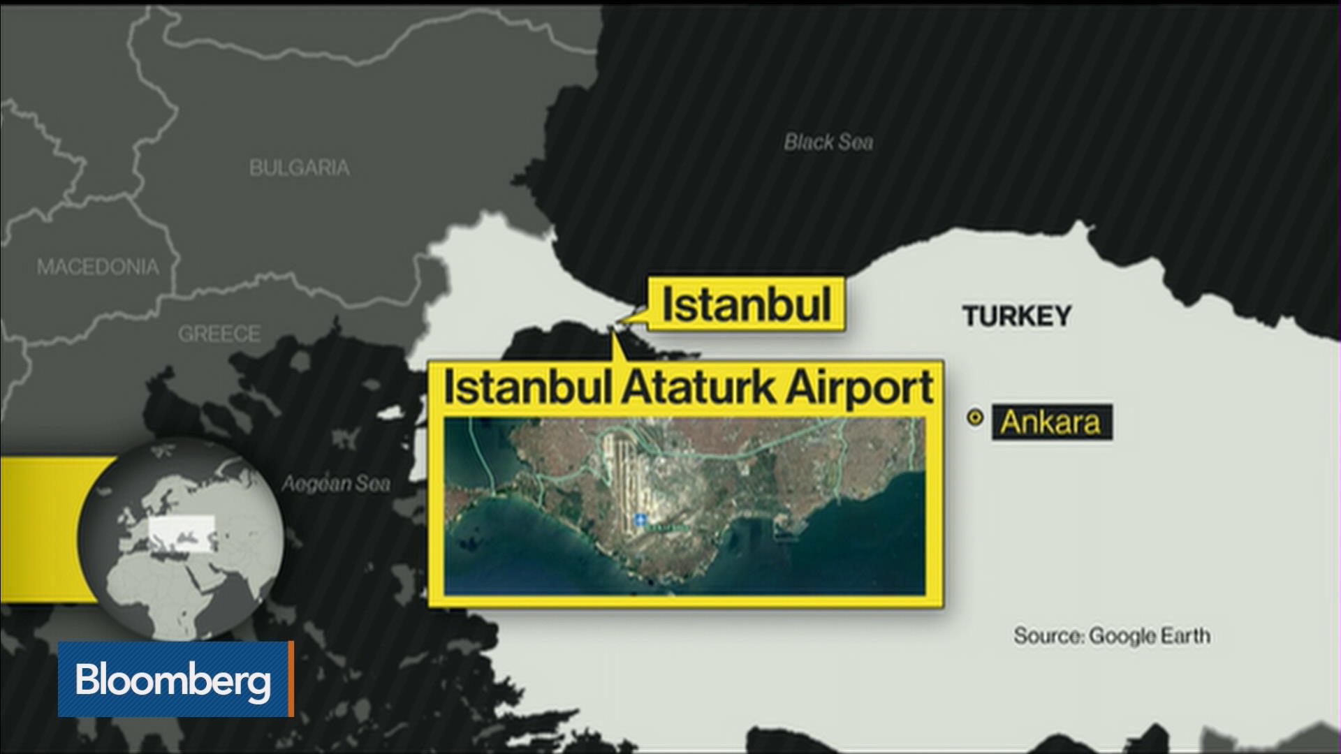 Watch Turkish Stocks Fall Following Airport Attack - Bloomberg