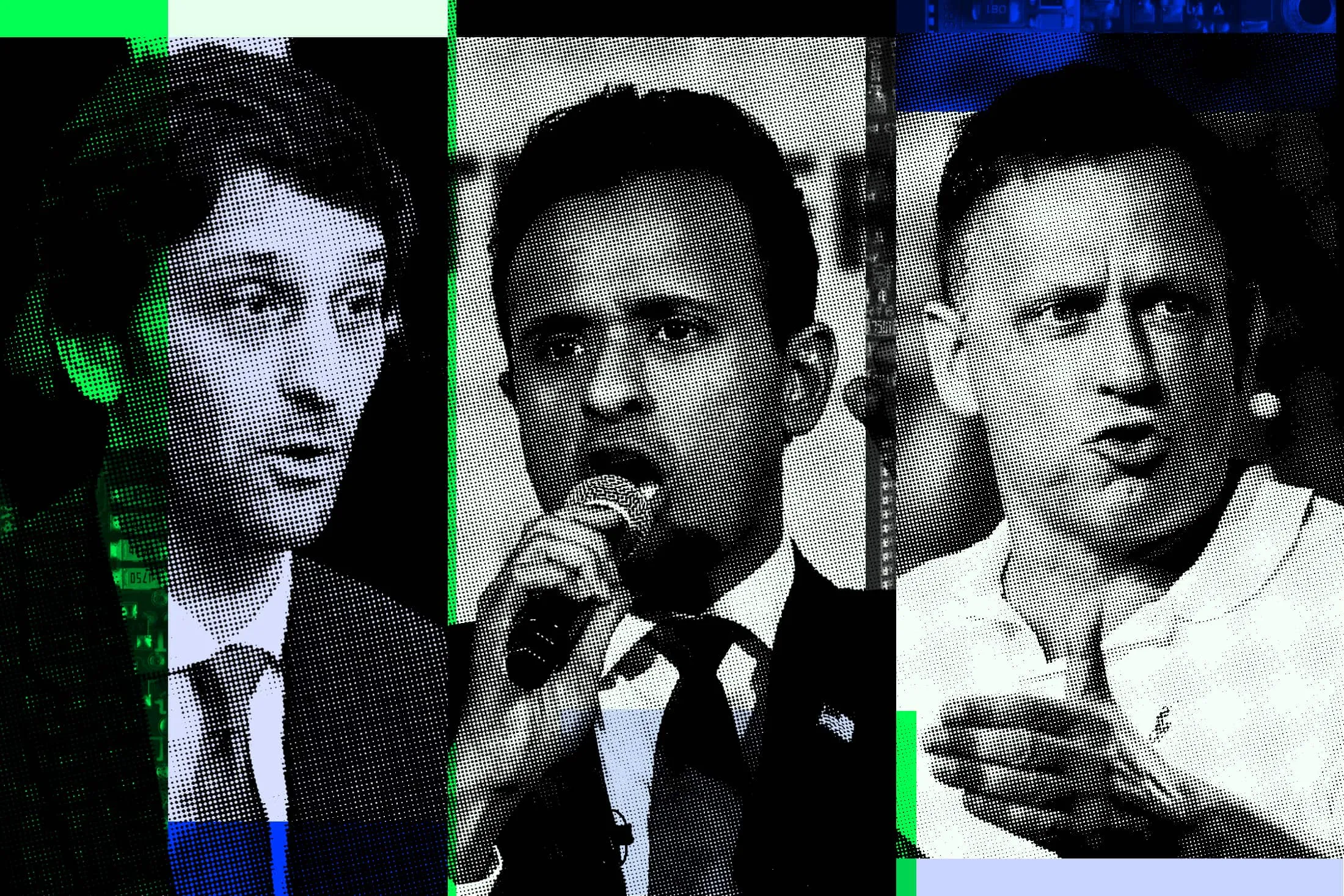 Chapter co-founders Cobi Blumenfeld-Gantz and Vivek Ramaswamy, and investor Peter Thiel.