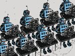 Group of Robots and personal computer