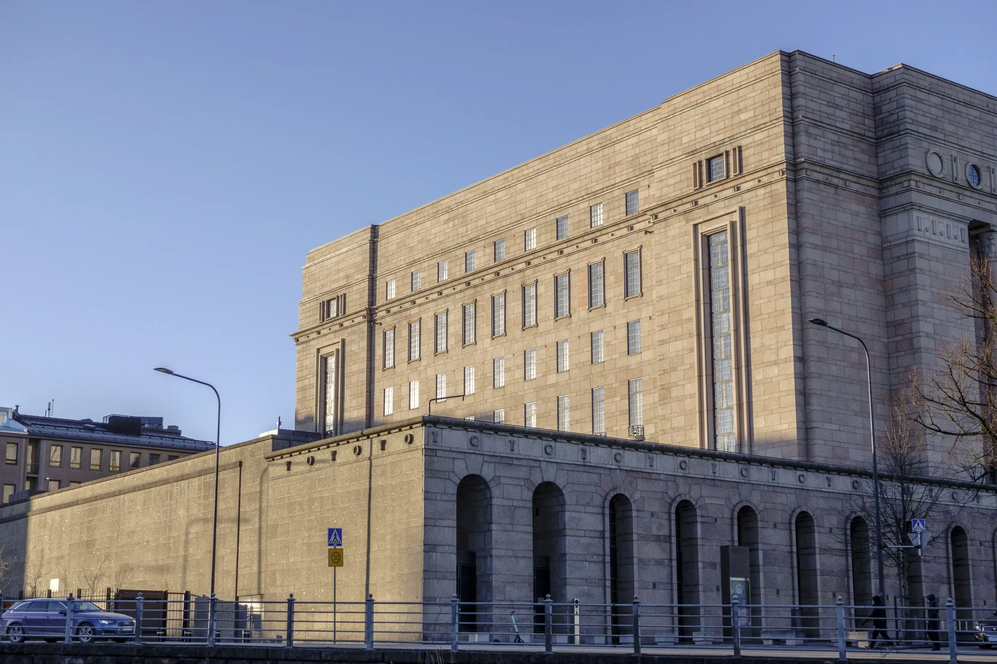 Parliament House, seat of the Finnish government, in Helsinki.