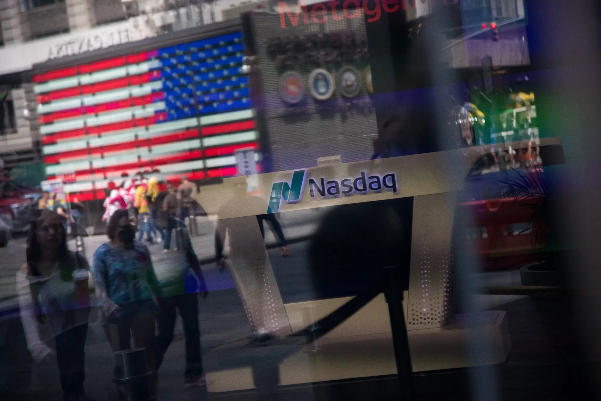 The Nasdaq MarketSite in New York.