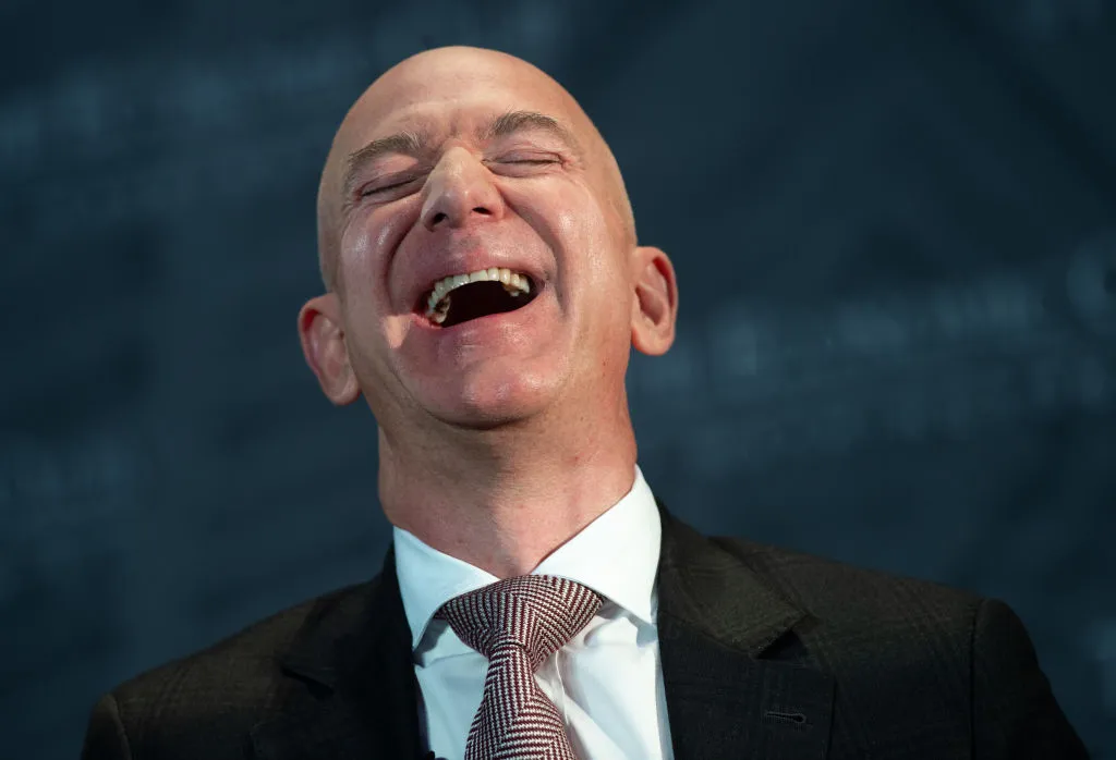 Jeff Bezos, founder and CEO of Amazon, laughs it off.