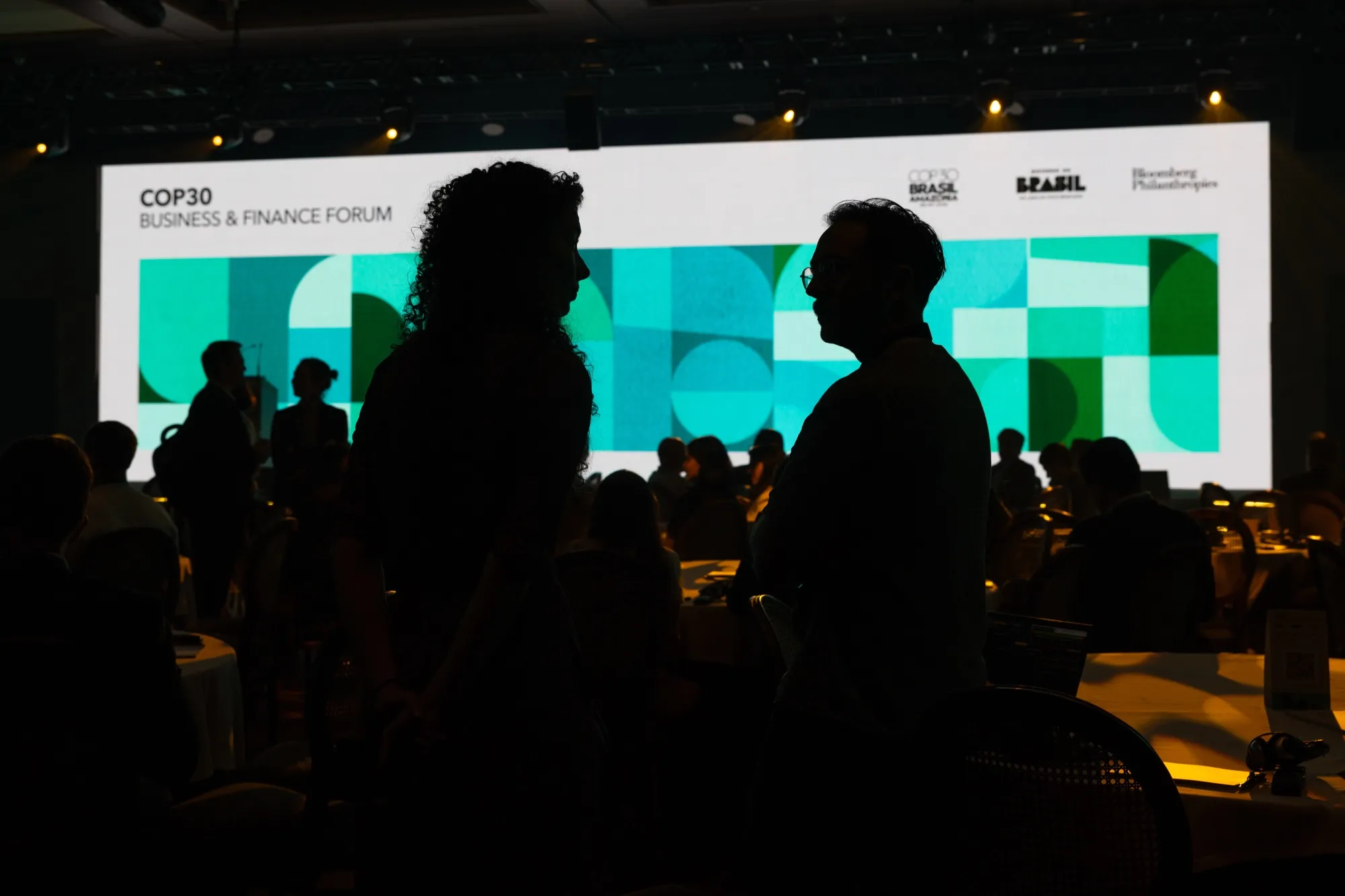 Attendees during the COP30 Business and Finance Forum in Sao Paulo, Brazil, on Nov. 3.