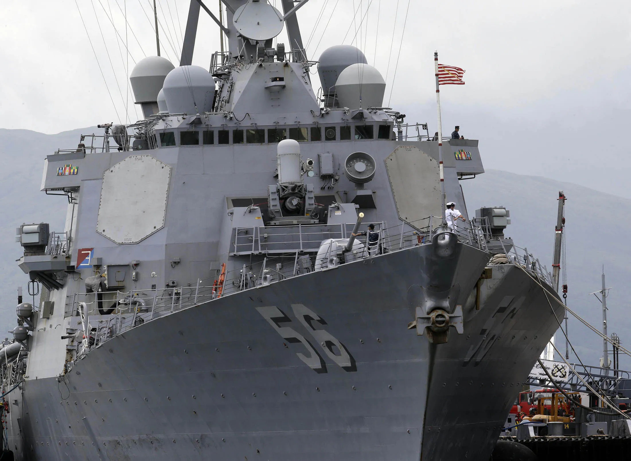 The USS John McCain.
