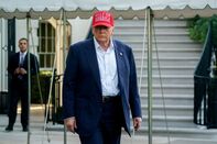 President Trump Departs White House For Florida