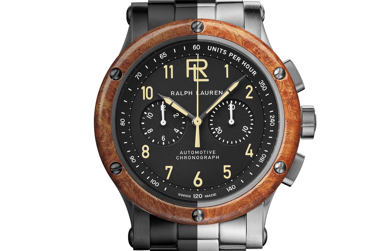 ralph lauren wood watch