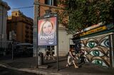 Campaign Posters Ahead Of Italian Parliamentary Elections